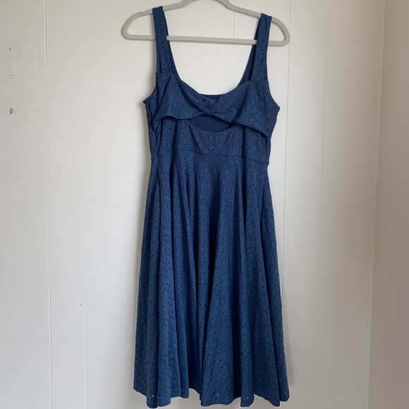 Hutch blue eyelet midi dress - Picture 6 of 6
